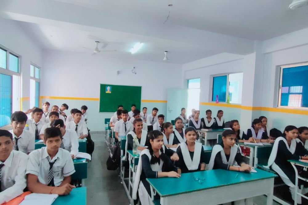 Senior students focused in class