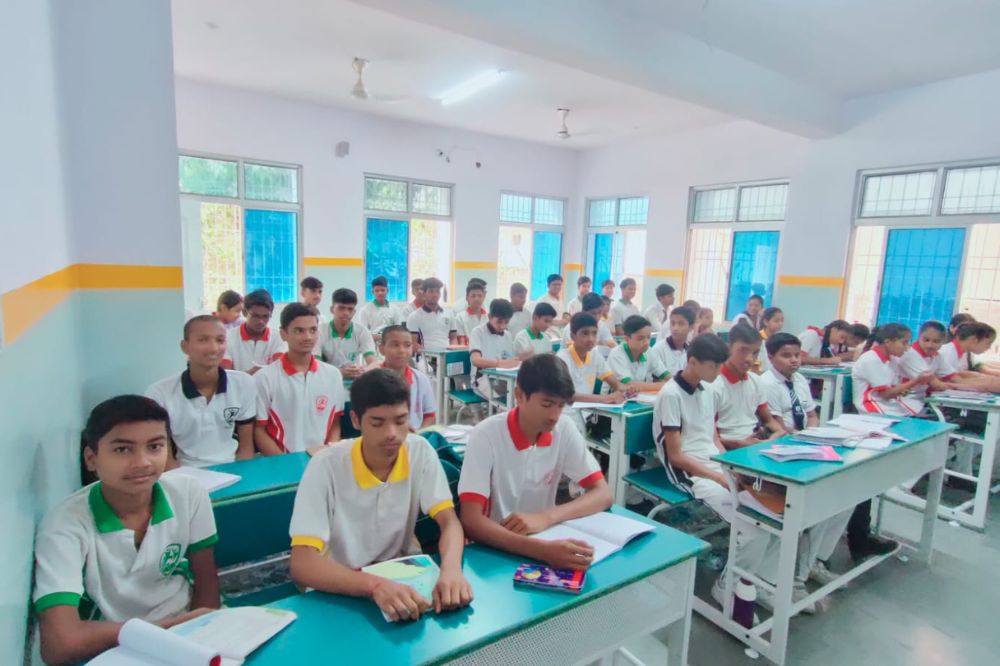 Students attentive in classroom